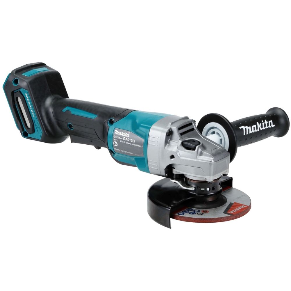 Аккумуляторная угловая шлифмашина Makita GA013GZ, 40 В, 125 мм, 8500 об/мин, без АКБ и ЗУ