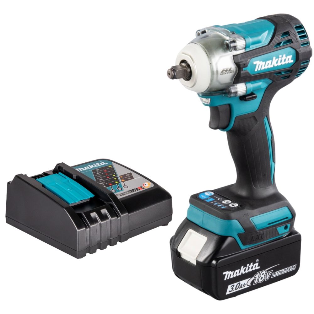 Аккумуляторный ударный гайковерт Makita DTW302, 18 В, 300 Нм, 4000 уд/мин, с АКБ 3 Ач и ЗУ (DTW302P1Z)