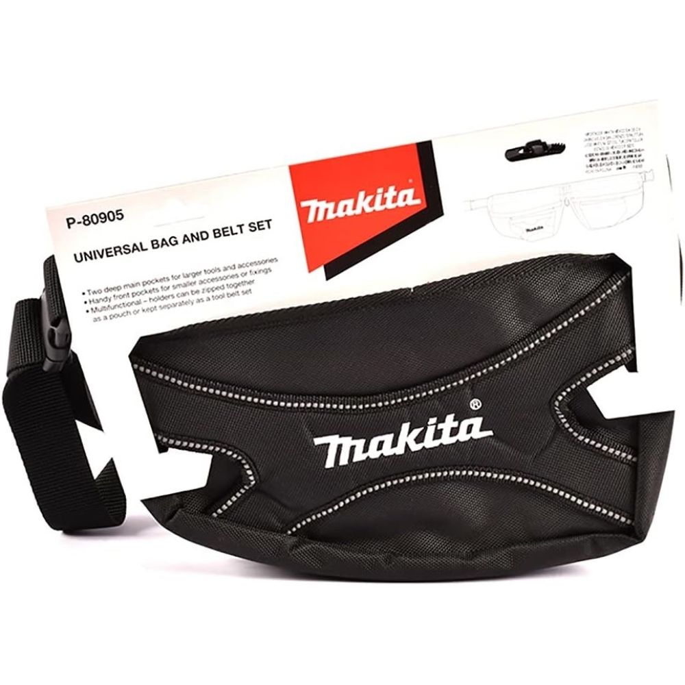 Поясной комплект Makita, две сумки для инструмента, P-80905