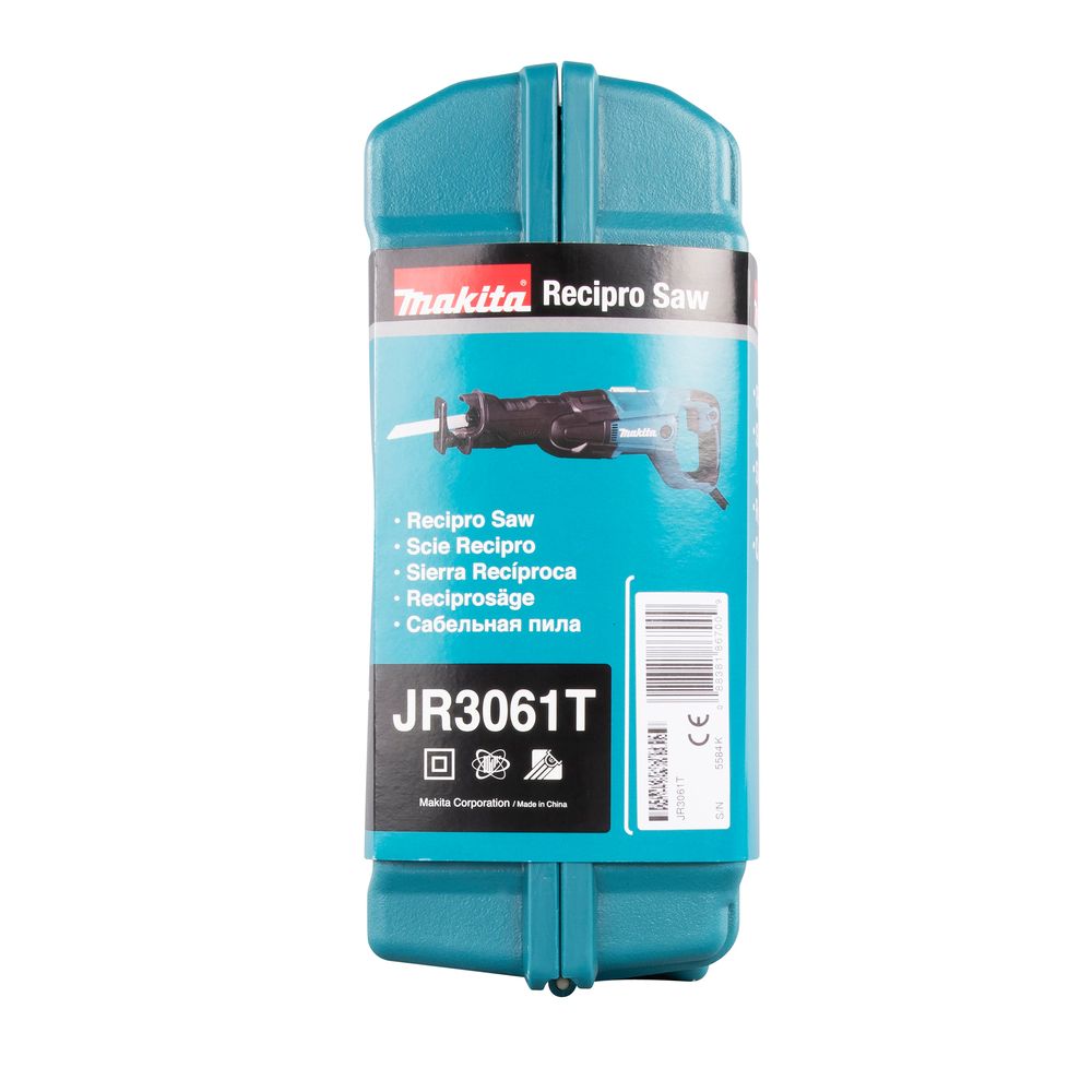 Сабельная пила Makita JR3061T, 1250 Вт, 3000 ход/мин, 32 мм, в кейсе