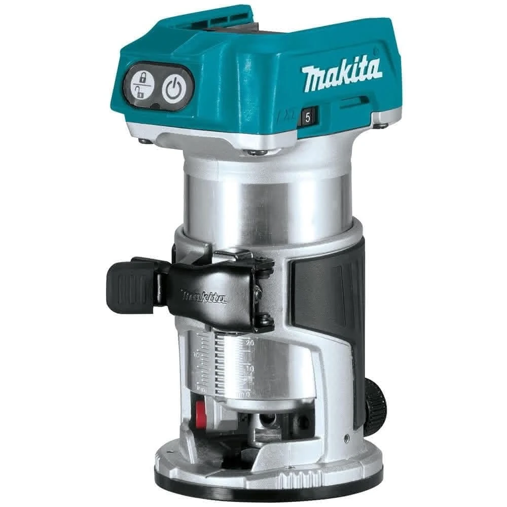 Аккумуляторный набор Makita, 18 В: рубанок DKP181Z + фрезер DRT50, без АКБ и ЗУ, в кейсе MakPac