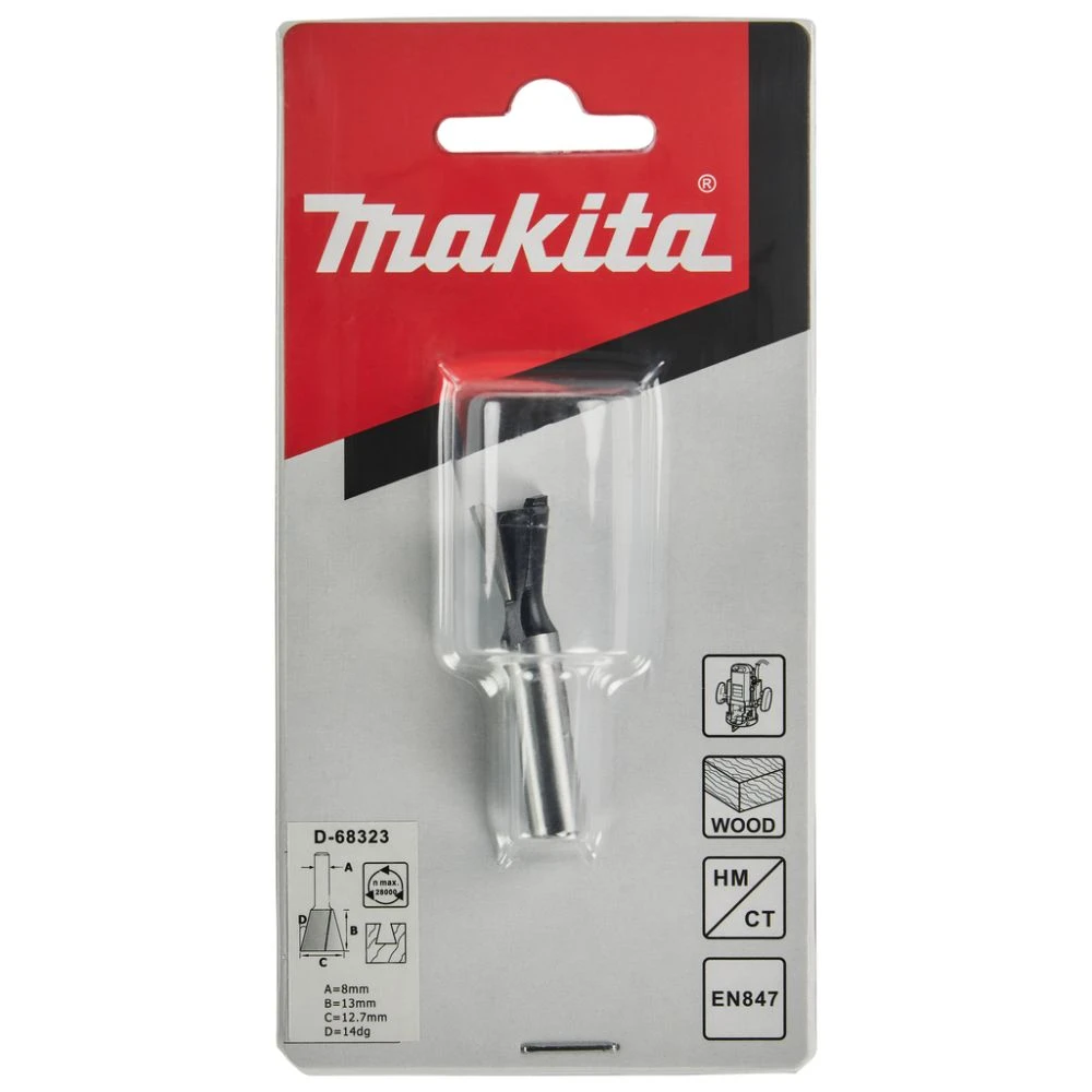 Фреза Makita ласточкин хвост "Standard", 12.7х45х13 мм (D-68323)