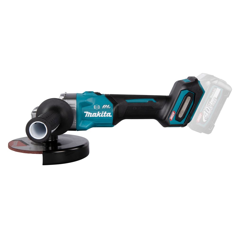 Набор Makita: 2 аккумуляторные угловые шлифмашины GA035GZ, 150 мм, 8500 об/мин + аккумулятор BL4040, 40 В, 4 Ач + быстрое зарядное устройство DC40RA, PT983