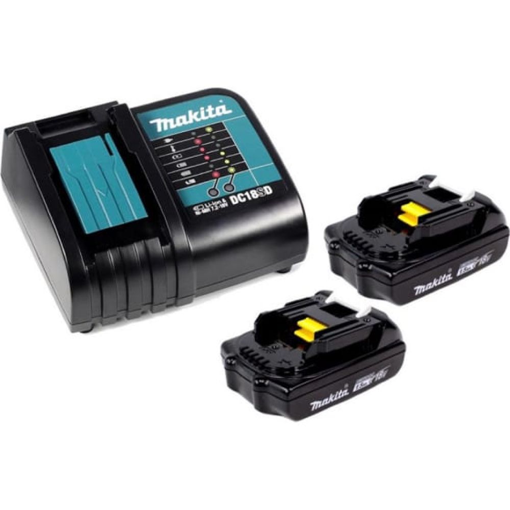Набор Makita PSK MKP1SY182: 2 АКБ BL1815N, Li-Ion, 18 В, 1.5 Ач и зарядное устройство DC18SD, 7.2-18 В, 2.6 А, в кейсе MakPac, 197143-8