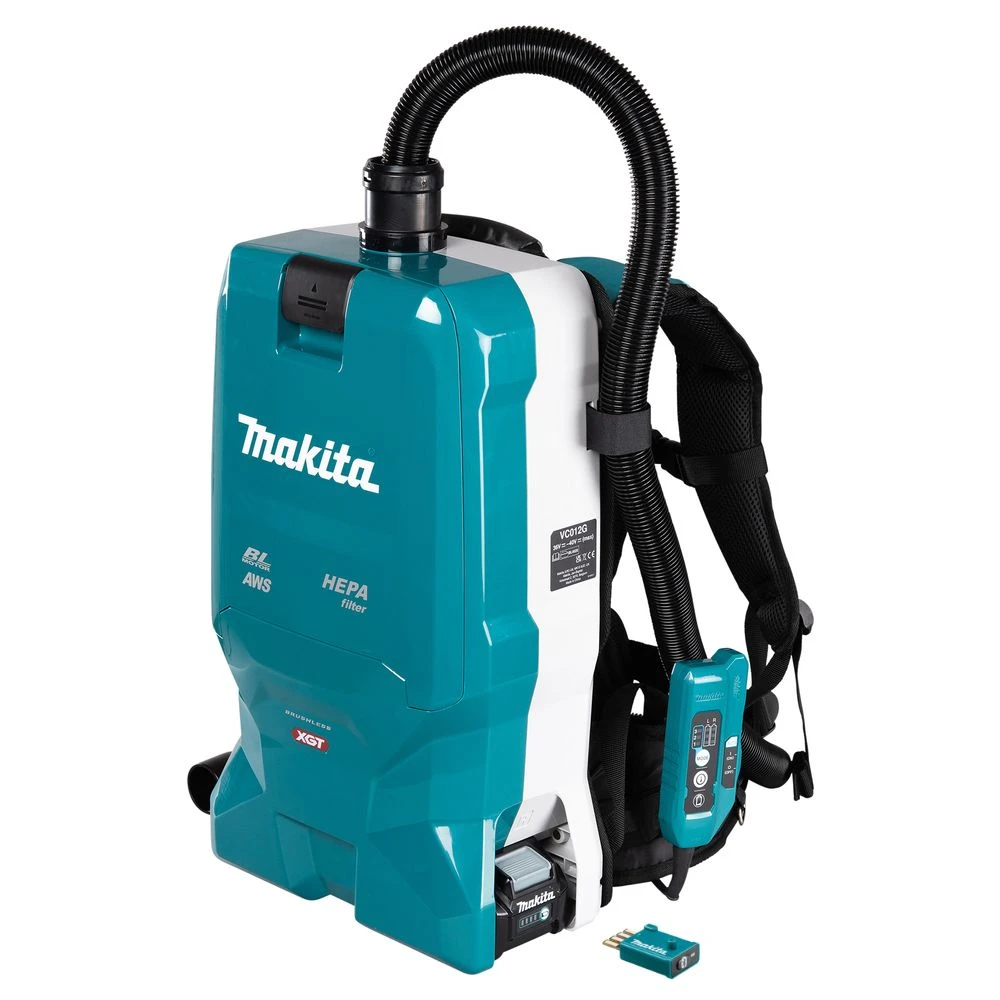 Аккумуляторный ранцевый пылесос Makita VC012G, 40 В, 6 л, с АКБ 5 Ач, без ЗУ (DUST-KITM9)