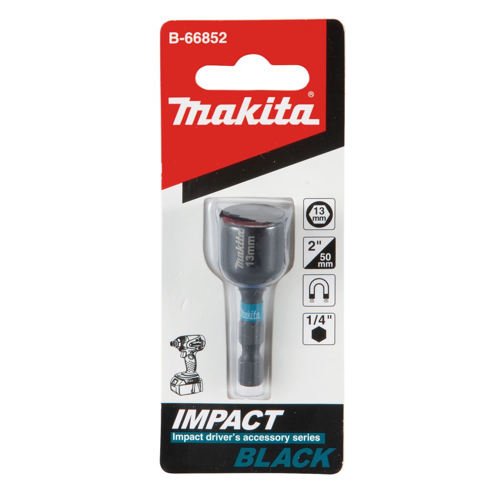 Магнитная торцовая головка Makita Impact Black 13x50, B-66852