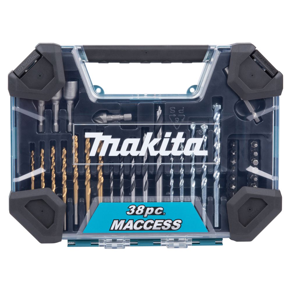 Комплект из 10 наборов оснастки Makita "Maccess" E-22573, 10х38 шт., в кейсе, (E-22573-10)