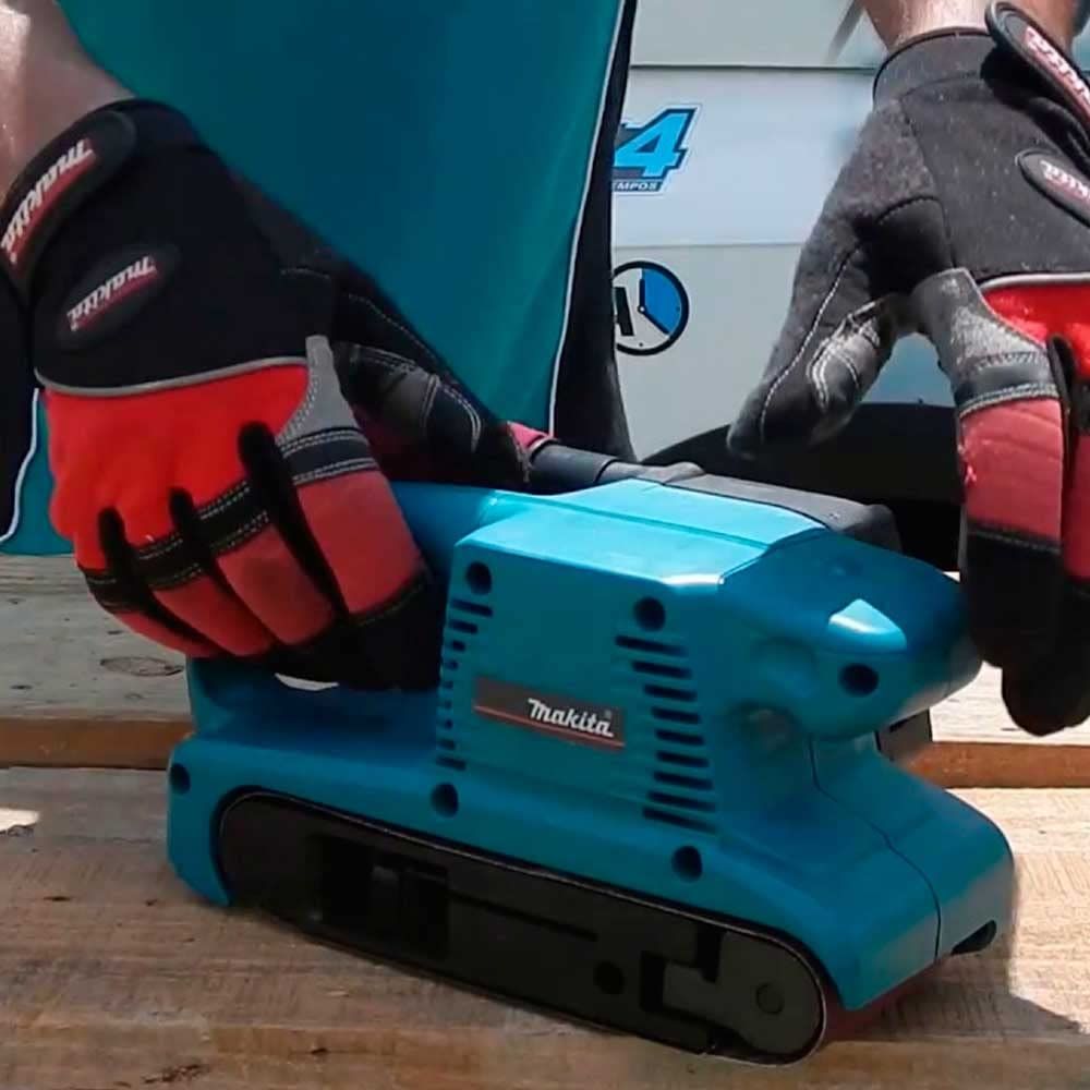 Ленточная шлифмашина Makita 9910J, 650 Вт, 270 м/мин, в кейсе MakPac