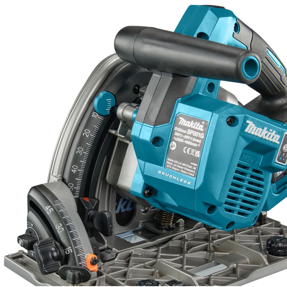 Аккумуляторная дисковая пила Makita SP001GZ02, 40 В, 165 мм, 4900 об/мин, без АКБ и ЗУ, в кейсе