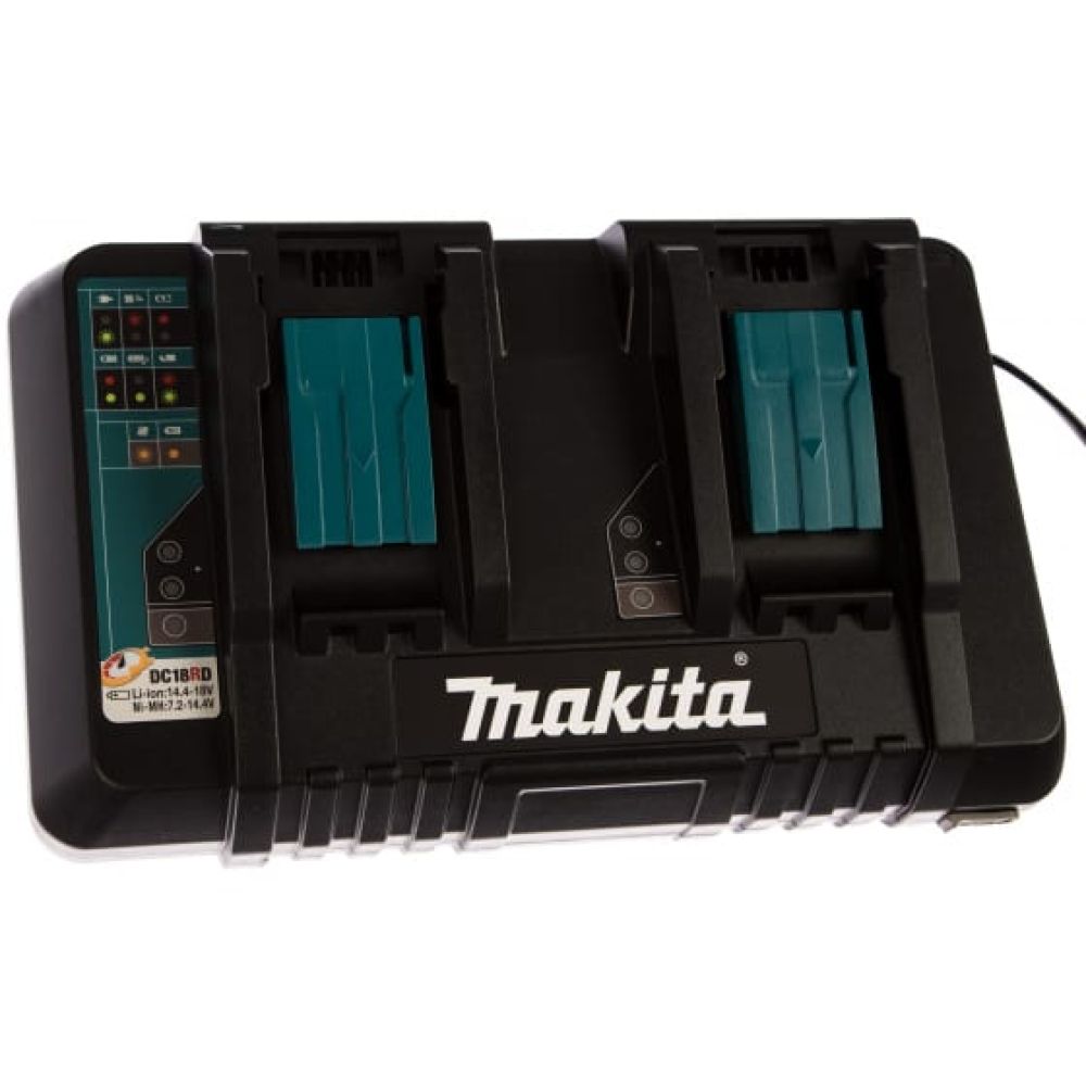 Набор Makita PSK MKP3PG184: 4 АКБ BL1860B, Li-Ion, 18 В, 6 Ач и быстрое двойное ЗУ DC18RD, 7.2-18 В, 2x9 А, в кейсе MakPac, 198094-8