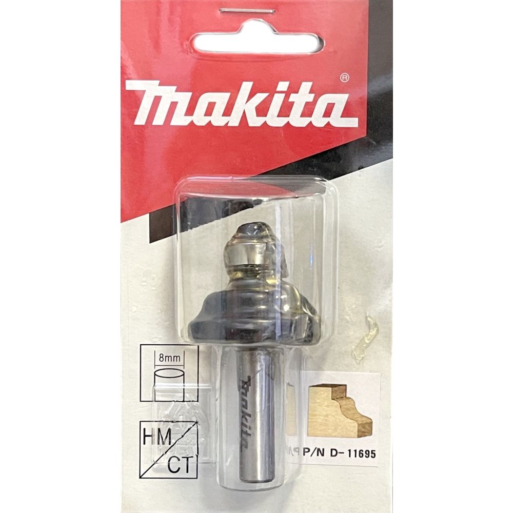 Фреза кромочная калевочная Makita "Волнистый молдинг" 31.8х14.28х8х32х2Т, D-11695