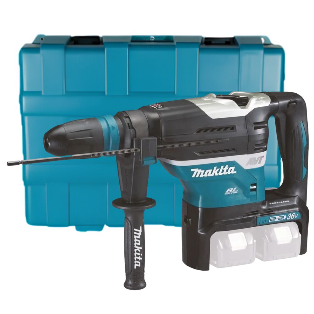 Аккумуляторный перфоратор Makita DHR400ZKUN, 2x18 В, 8 Дж, 2900 уд/мин, без АКБ и ЗУ, в кейсе