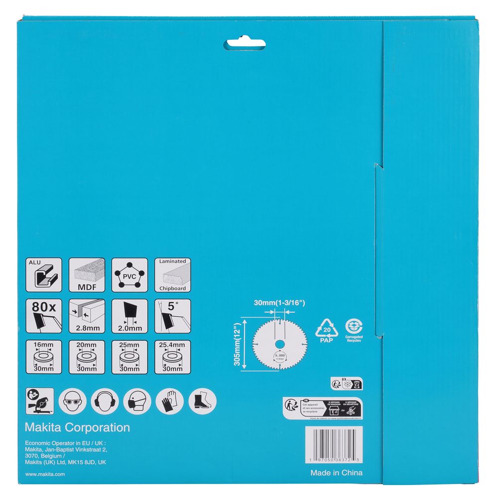 Пильный диск по мультиматериалу Makita D-81907, 305х30х2 мм