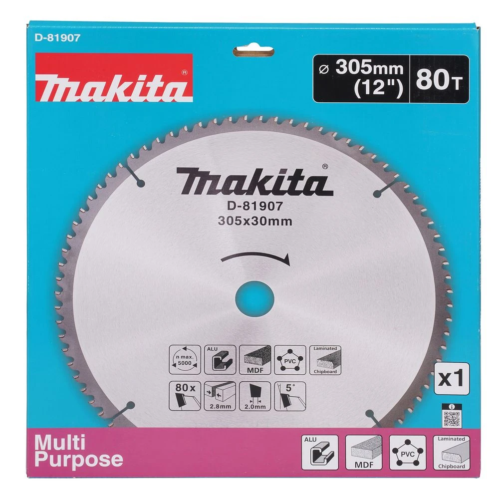 Пильный диск по мультиматериалу Makita D-81907, 305х30х2 мм