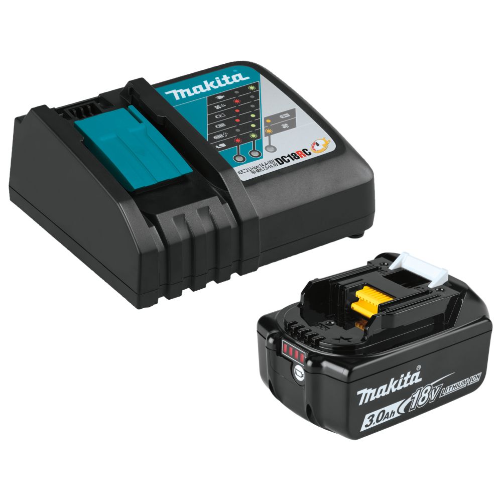 Набор аккумуляторного инструмента Makita, 18 В: дрель-шуруповерт DDF485 + шуруповерт DTD172, с АКБ 3 Ач и быстрым ЗУ (PT1323)