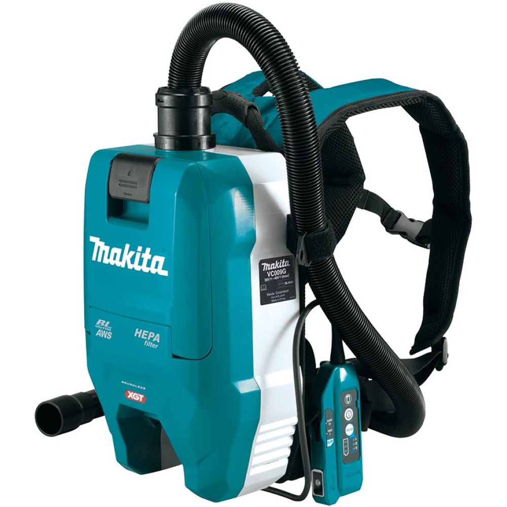 Аккумуляторный ранцевый пылесос Makita VC009GZ01, 40 В, 2 л, без АКБ и ЗУ