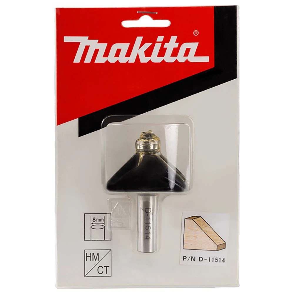 Фреза кромочная конусная Makita 45° Makita 50, 8х19х12х38х2Т, D-11514