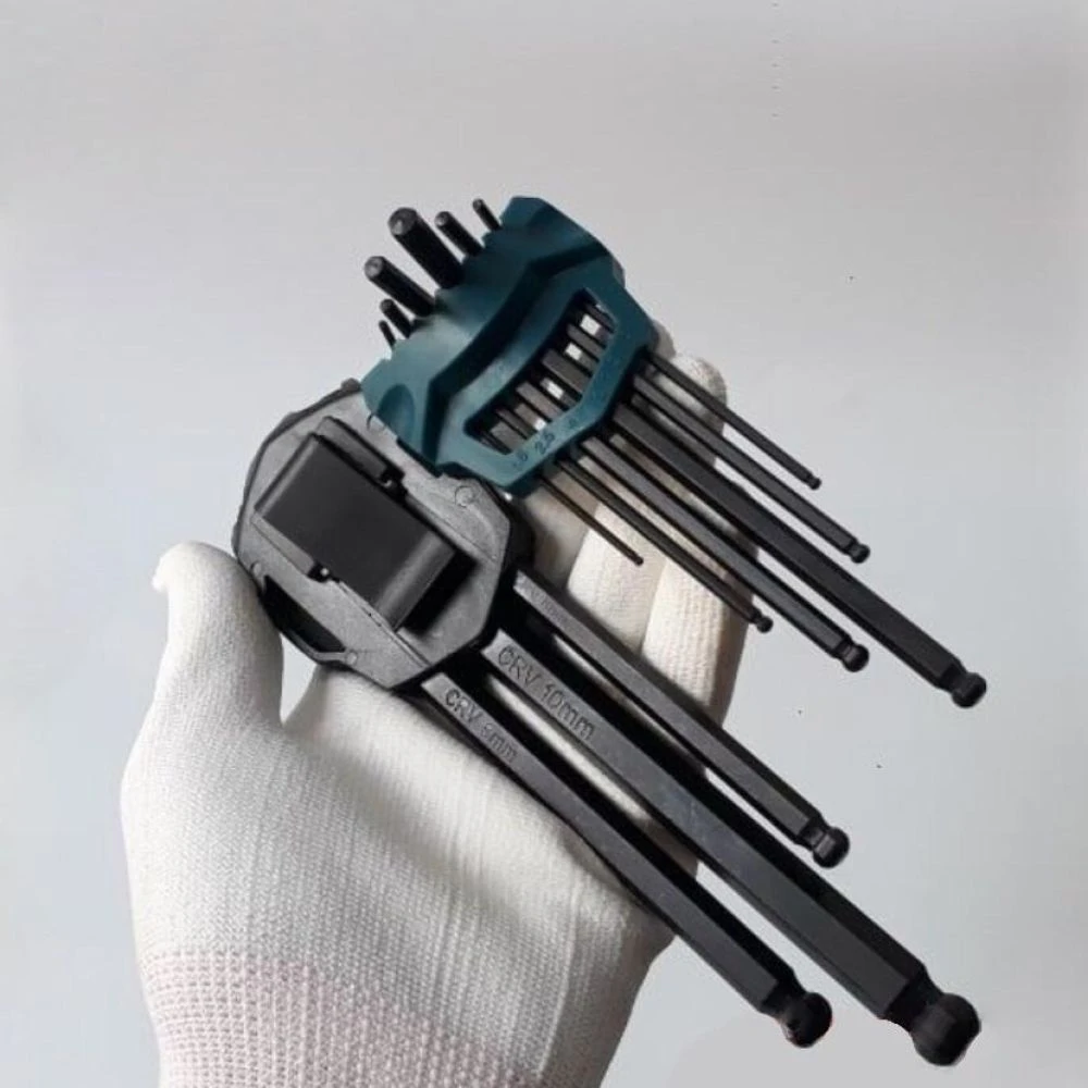 Набор шестигранных ключей Makita, 1.5-10 мм, 9 шт., B-65894