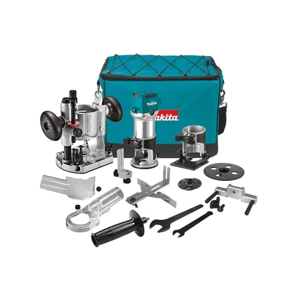 Набор электроинструмента Makita: фрезер кромочный RT0702CX2 + рубанок 1806B (ACSET-64)