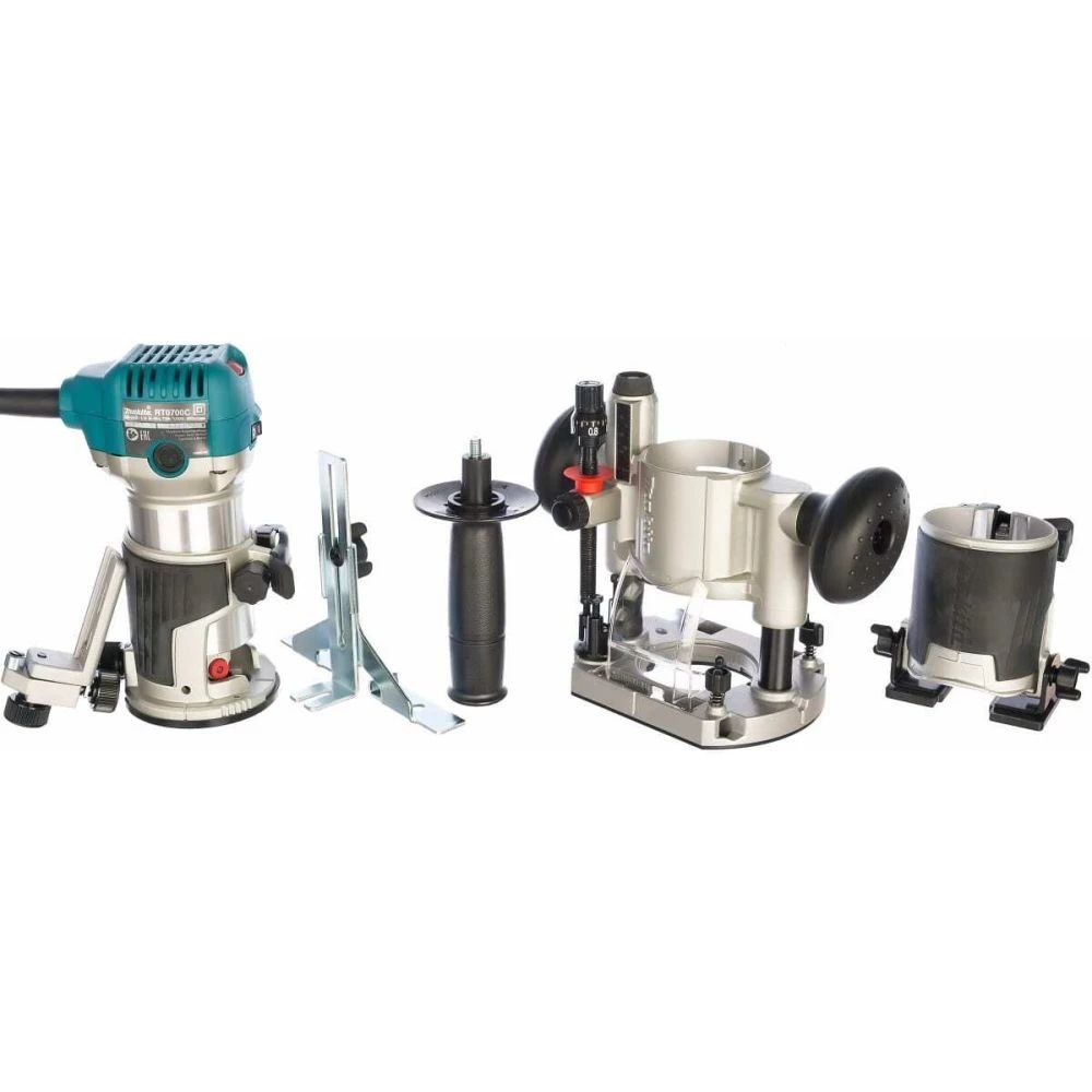 Набор электроинструмента Makita: фрезер кромочный RT0702CX2 + рубанок 1806B (ACSET-64)