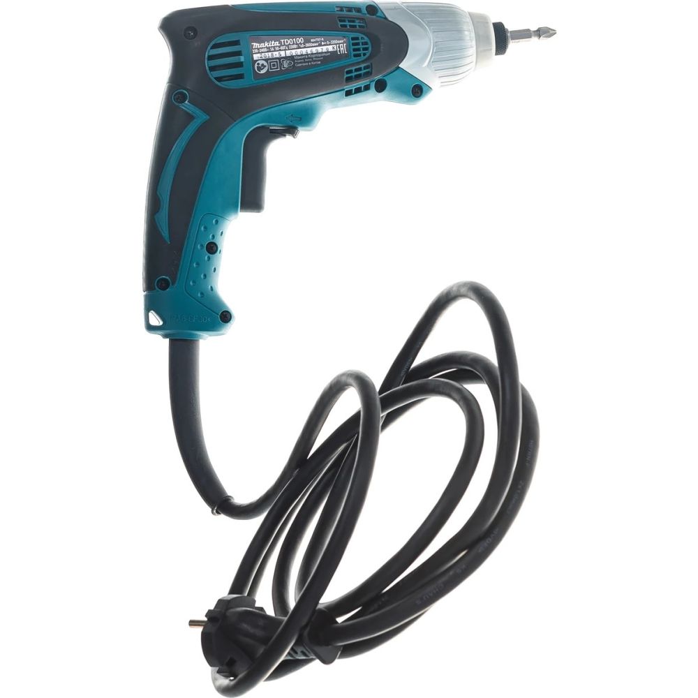 Ударный шуруповерт Makita TD0100, 230 Вт, 100 Нм, 3200 уд/мин