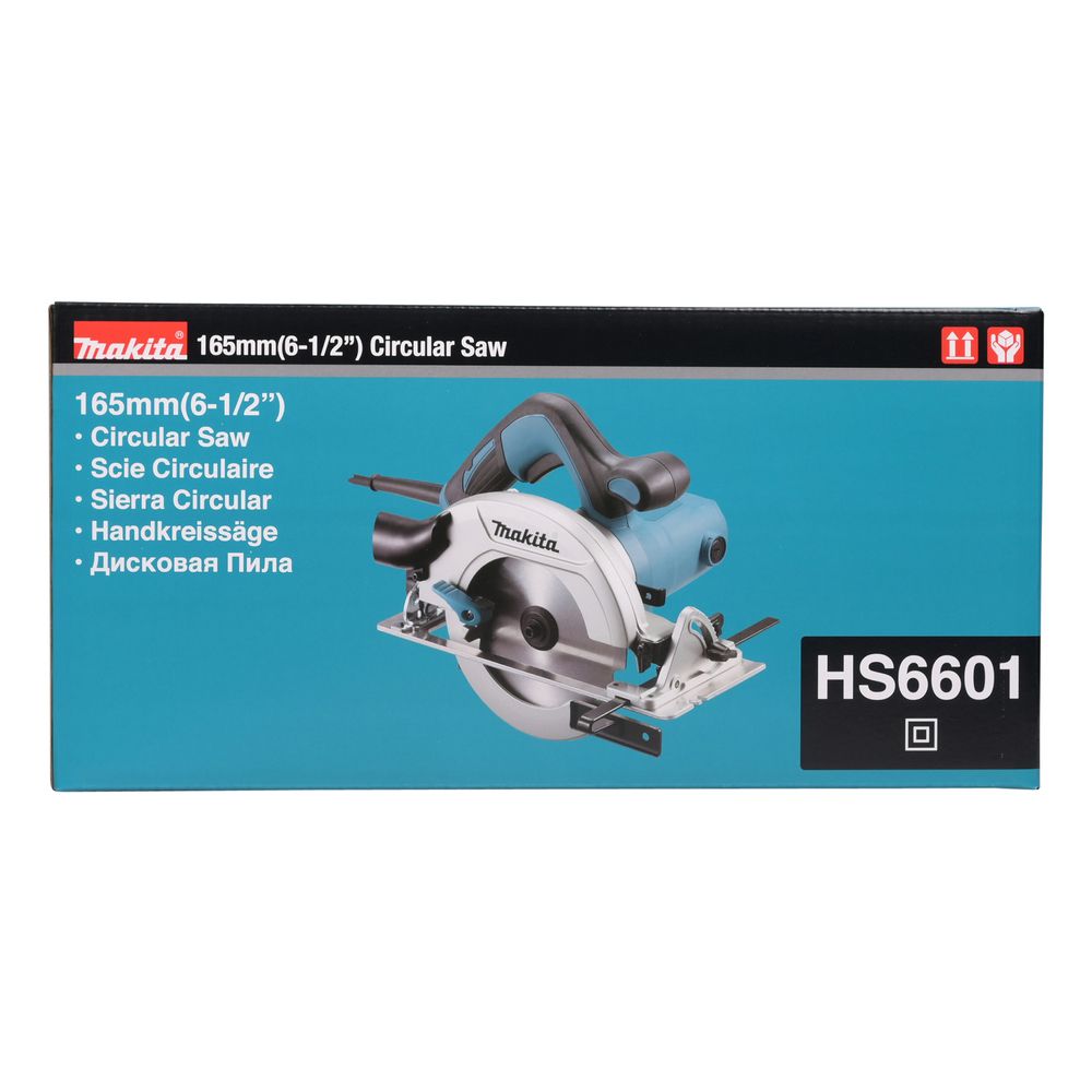 Пила циркулярная Makita HS6601, 1050 Вт, 165 мм, 5200 об/мин