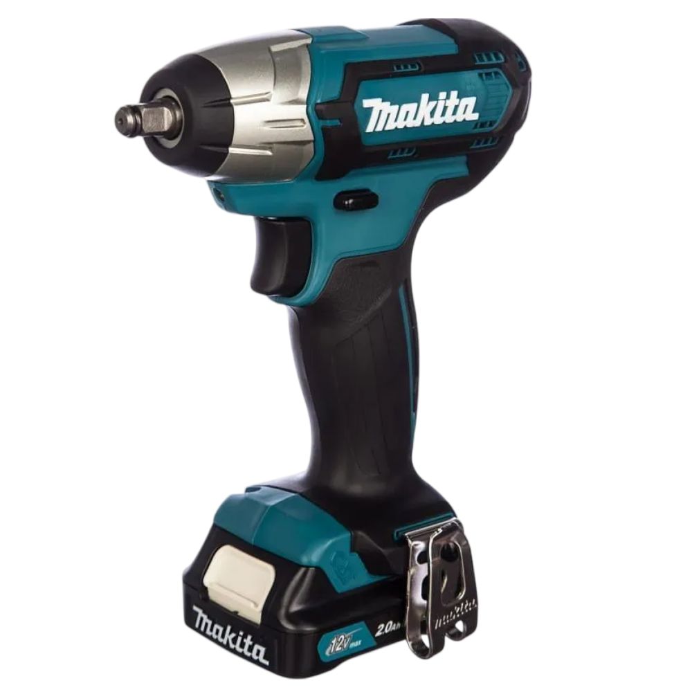Аккумуляторный ударный гайковерт Makita TW140DWAE, 12 В, 140 Нм, 3200 уд/мин, с 2 АКБ 2 Ач и ЗУ, в кейсе