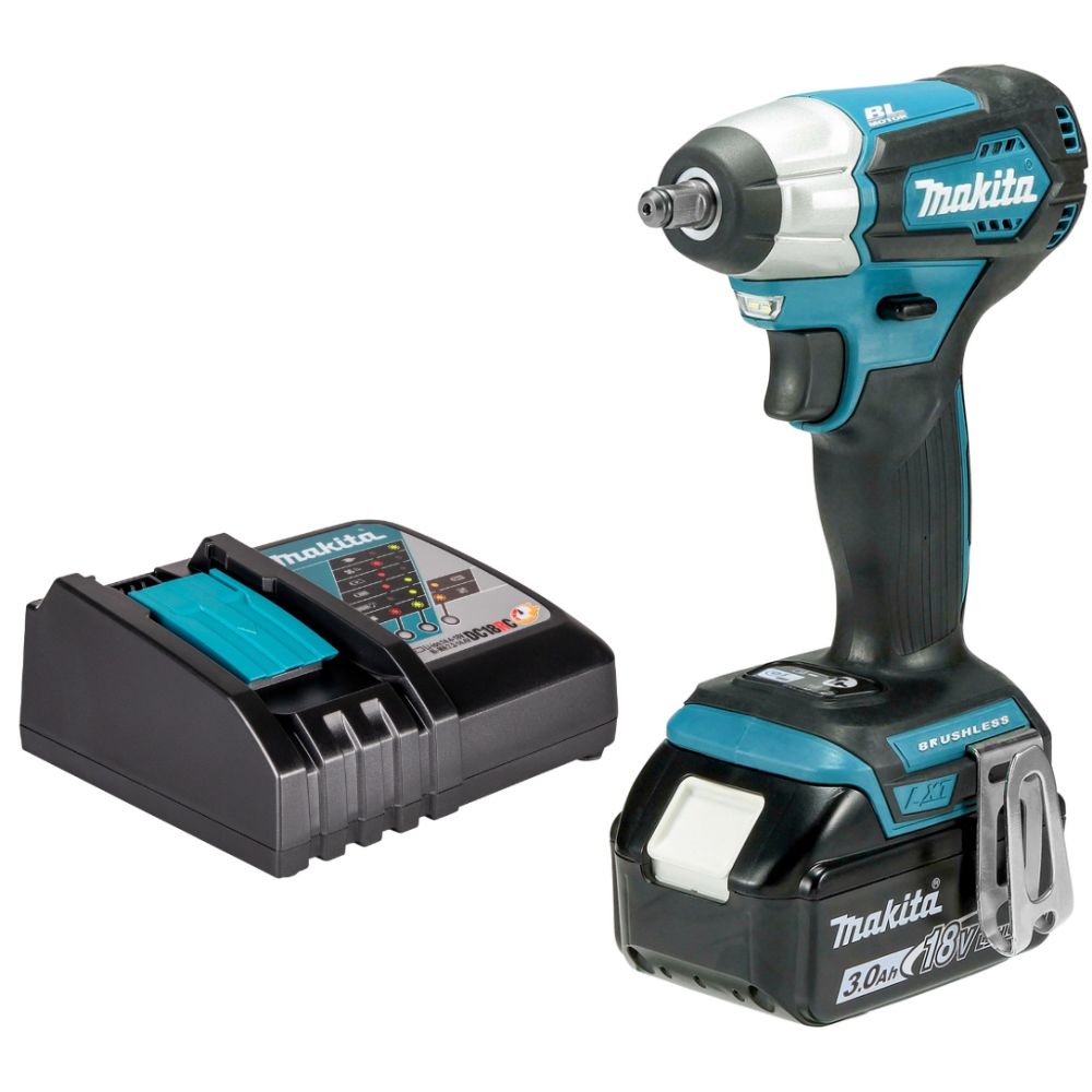 Аккумуляторный ударный гайковерт Makita DTW180, 18 В, 180 Нм, 3600 уд/мин, с АКБ 3 Ач и ЗУ (DTW180P1Z)