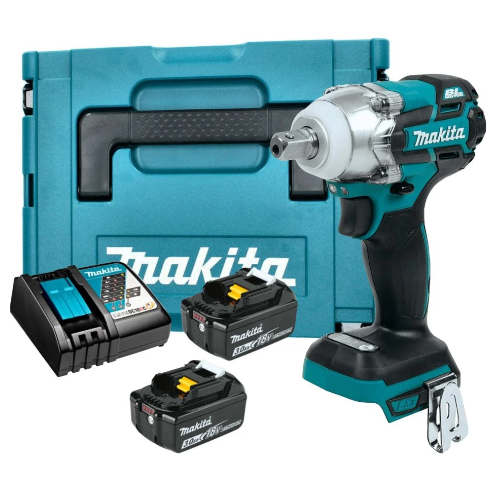 Аккумуляторный ударный гайковерт Makita DTW285RFJX, 18 В, 280 Нм, 3500 уд/мин, с 2 АКБ 3 Ач и ЗУ, в кейсе MakPac