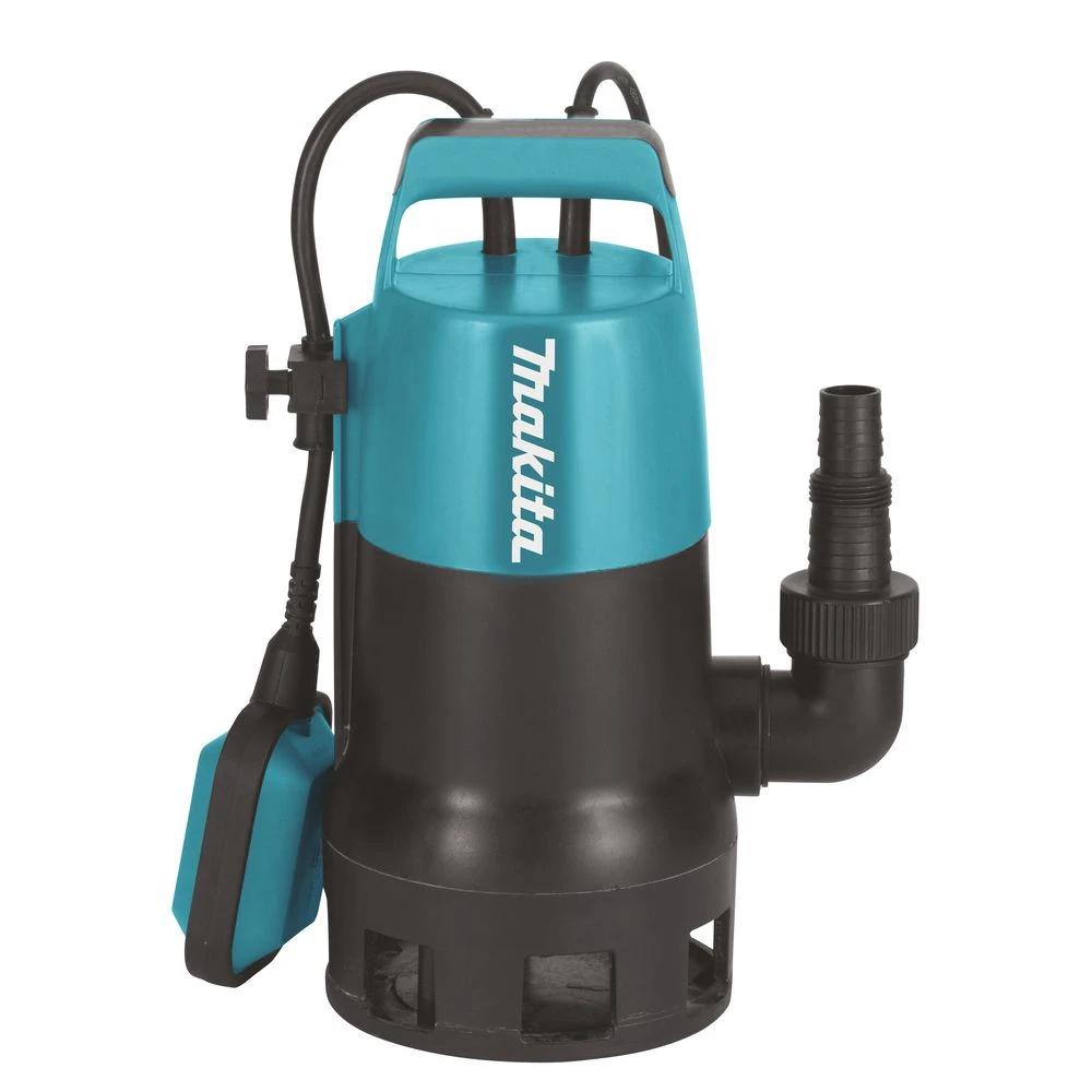 Дренажный насос Makita, погружной, для грязной воды, 400 Вт, 140 л/мин, PF0410