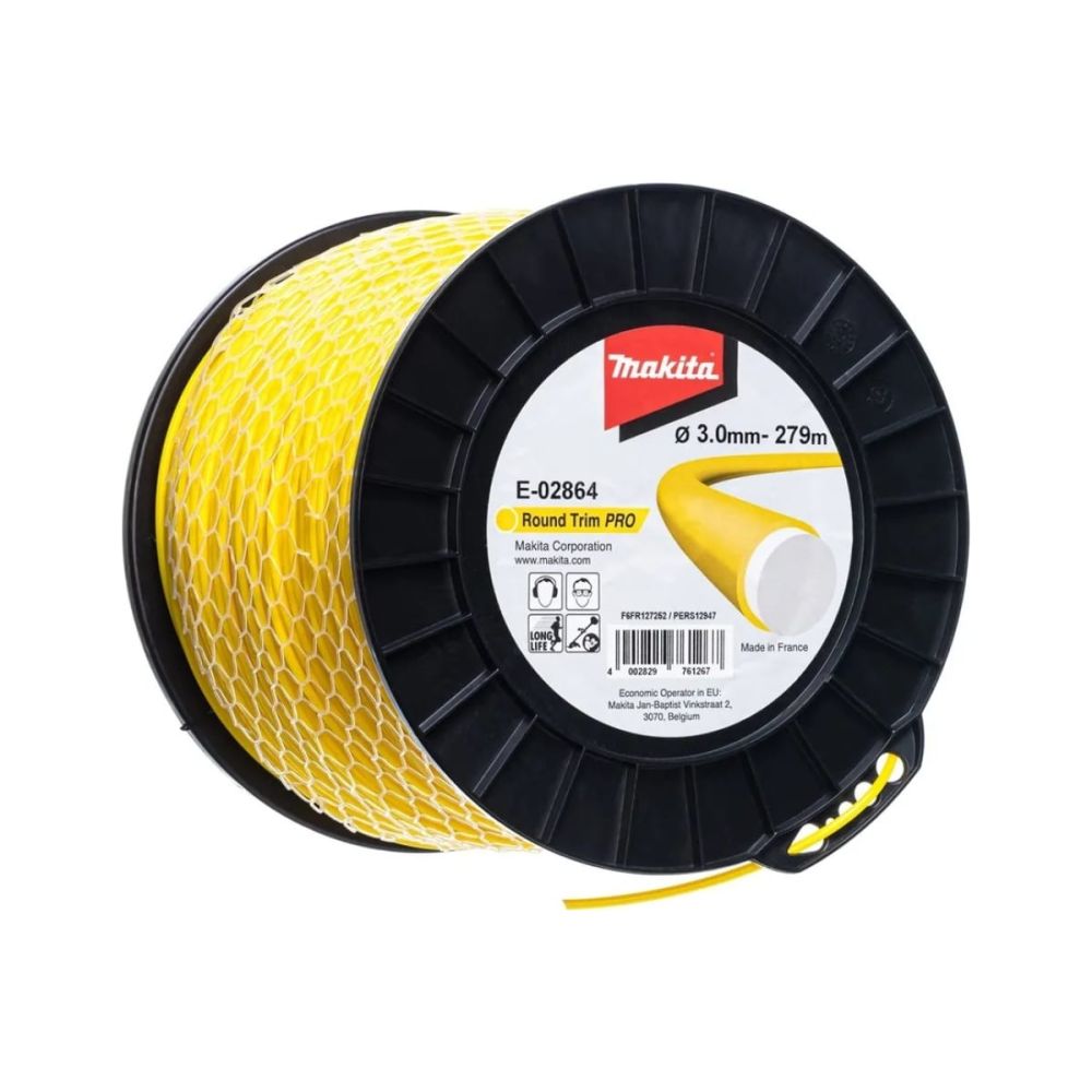 Триммерная леска Makita, круглая, усиленная, 3 ммх279 м, E-02864