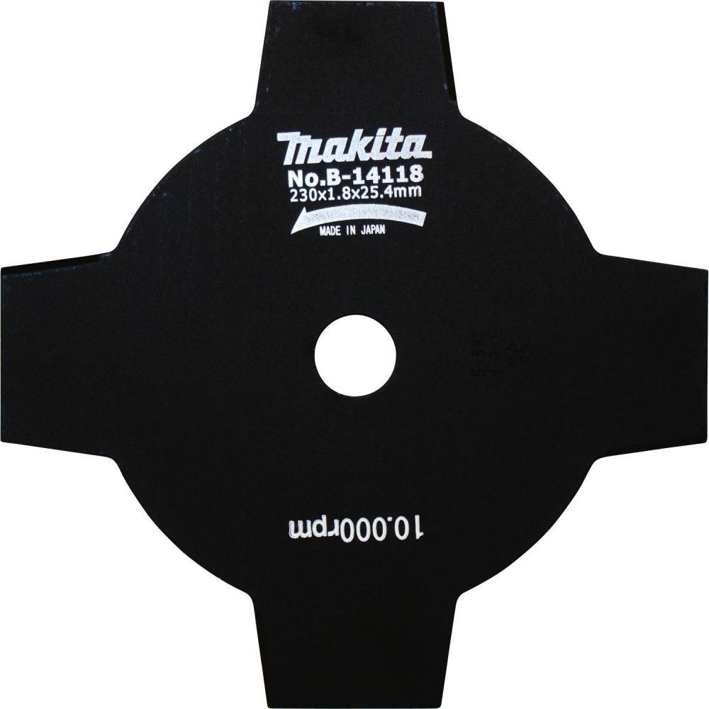 Нож для травы Makita, 4 зуба, d 230x25, 4 мм, B-14118