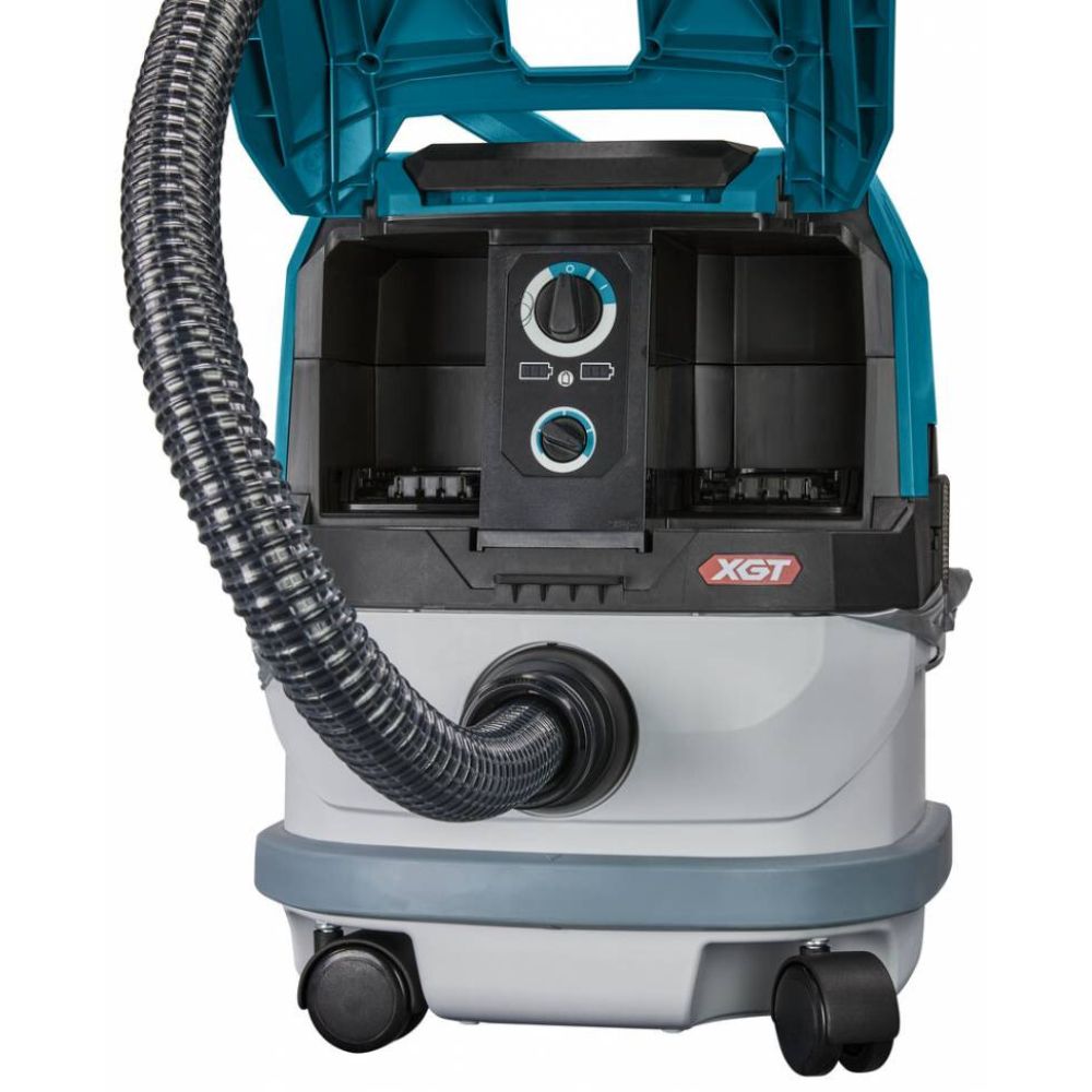 Набор Makita: аккумуляторный пылесос VC001GLZ, 8 л, 3.2 м³/мин + аккумулятор BL4040, 40 В, 4 Ач + быстрое зарядное устройство DC40RA, PT990