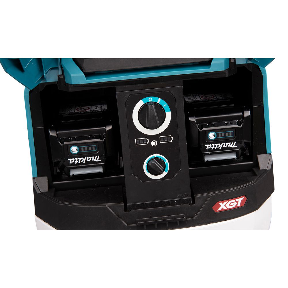 Набор Makita: аккумуляторный пылесос VC003GLZ, 15 л, 3.2 м³/мин + аккумулятор BL4040, 40 В, 4 Ач + быстрое зарядное устройство DC40RA, PT991