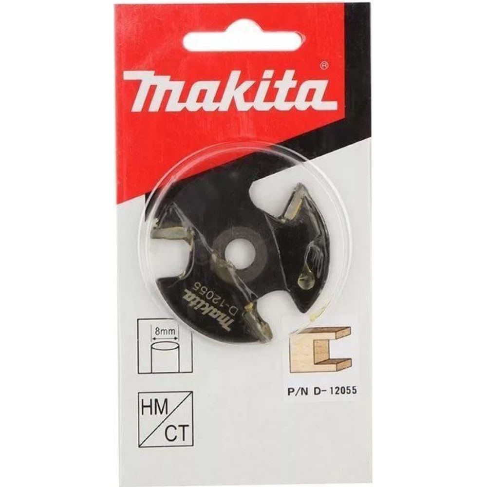 Фреза пазовая дисковая без стержня Makita 47, 6х3x8х3Т, D-12055