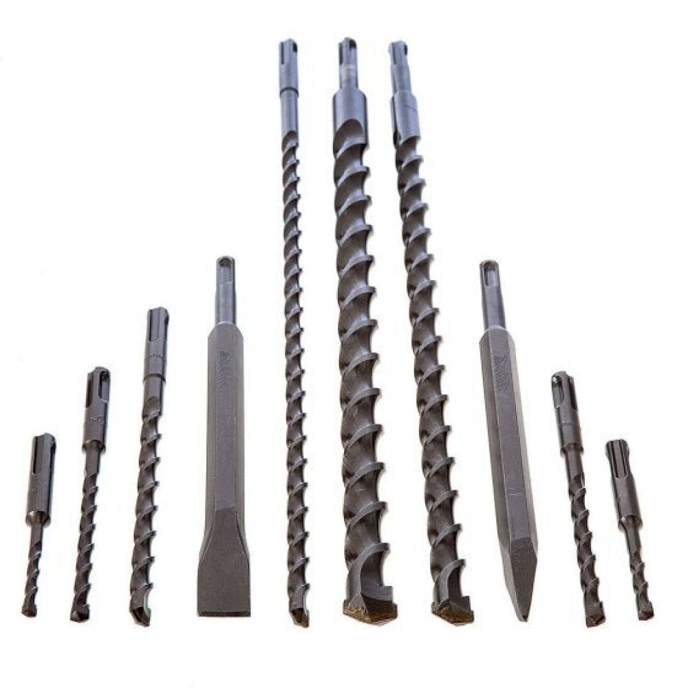 Набор буров и долот Makita, SDS-Plus, 10 шт., D-21191