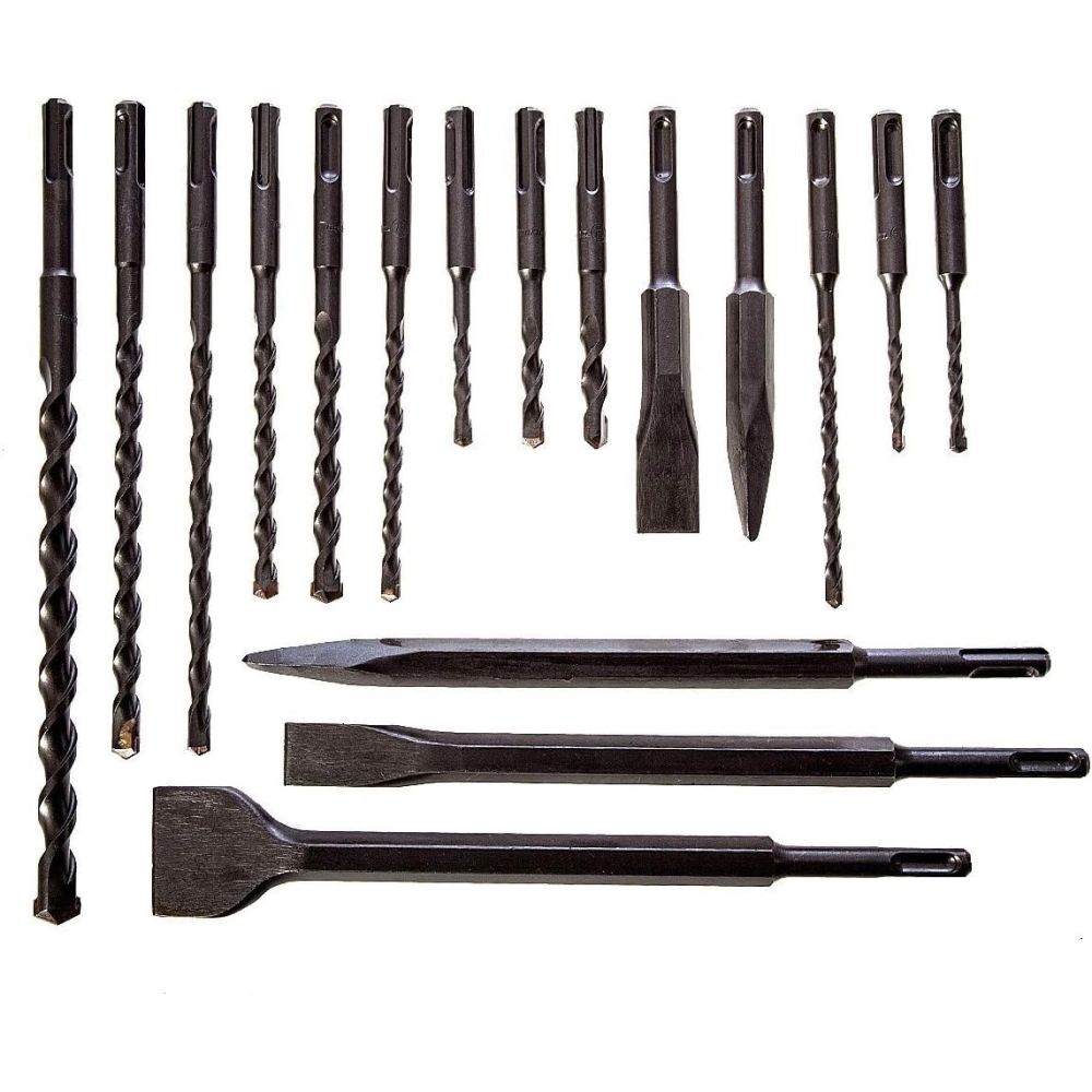 Набор буров и долот Makita, SDS-Plus, 17 шт., D-21200
