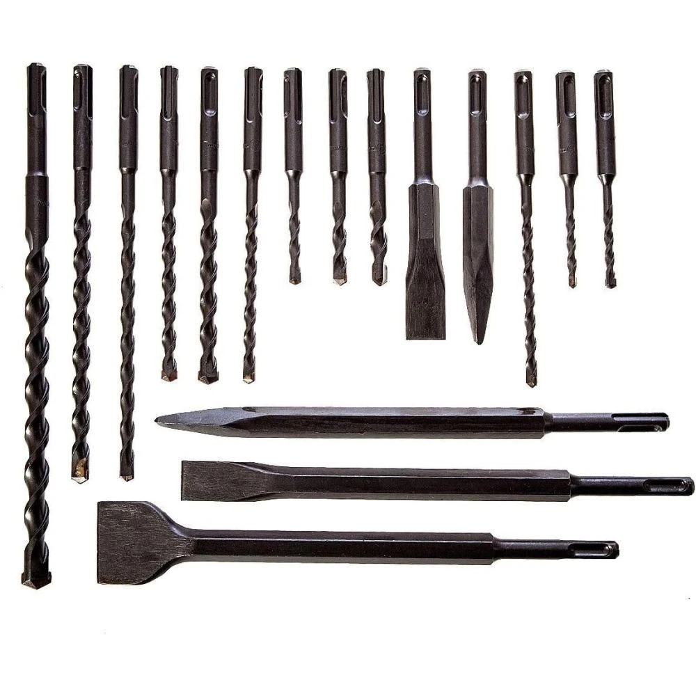 Набор буров и долот Makita, SDS-Plus, 17 шт., D-21200