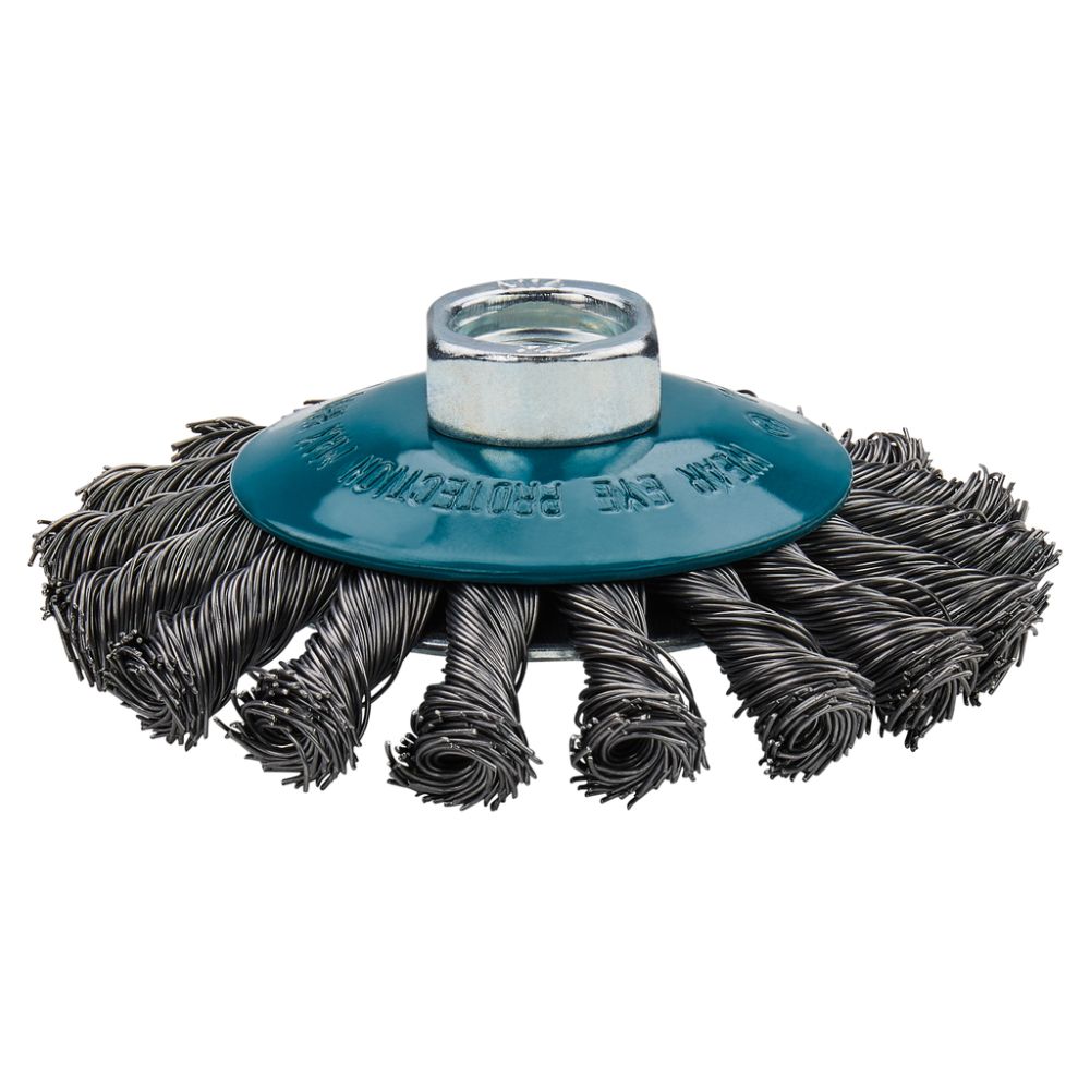 Щетка проволочная конусная Makita 100 мм, (D-39861)