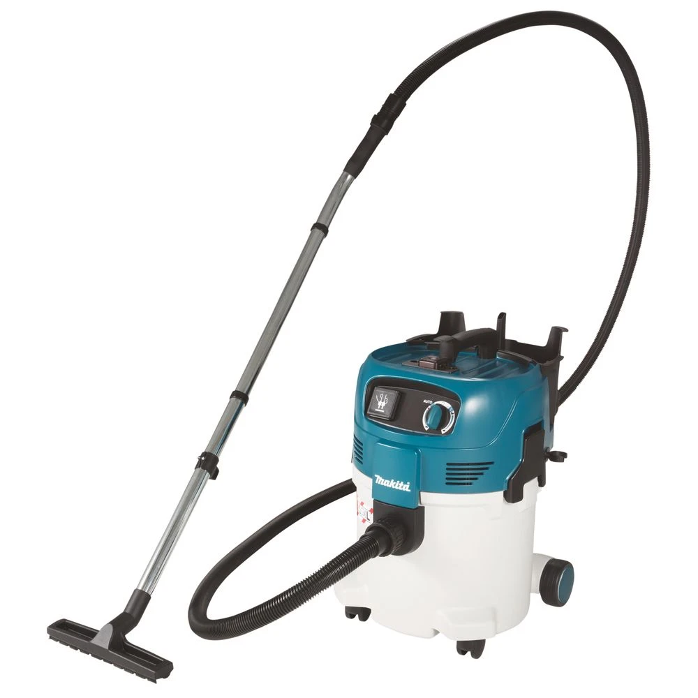 Электрический пылесос Makita VC3012L, для сухой и влажной уборки, класс пыли L