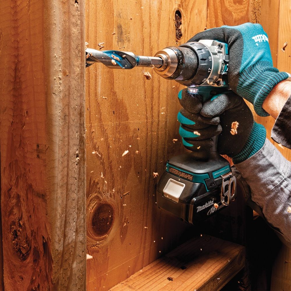 Аккумуляторная ударная дрель-шуруповерт Makita, 18 В, 1900 об/мин, 28500 уд/мин, без АКБ и ЗУ, DHP489Z