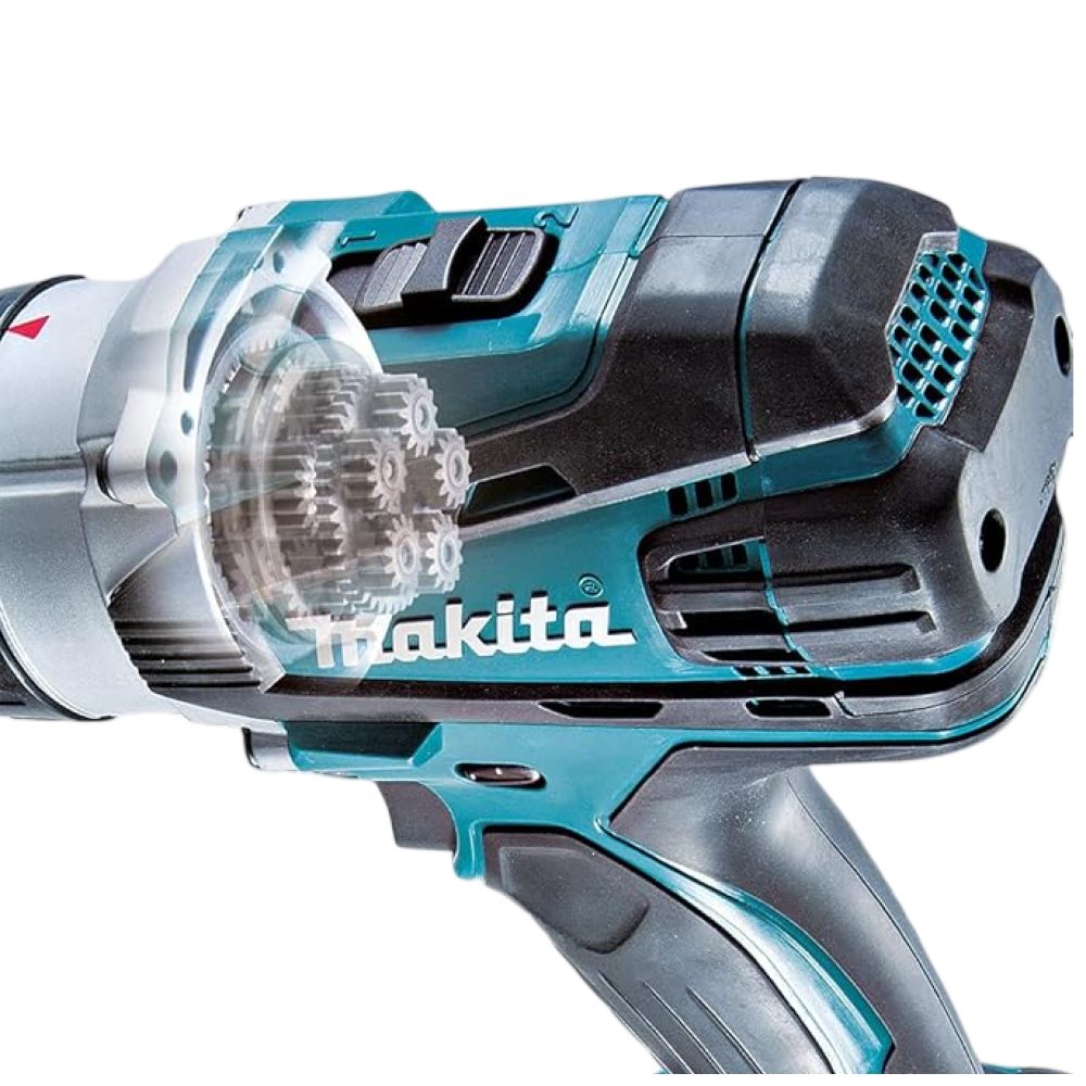 Аккумуляторная дрель-шуруповерт Makita DHP458Z, 18 В, 2000 об/мин, без АКБ и ЗУ