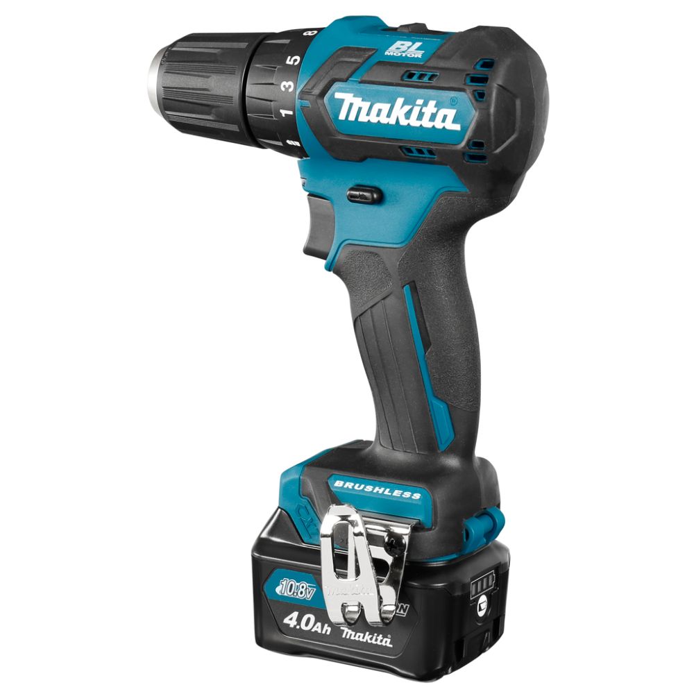 Аккумуляторная дрель-шуруповерт Makita DF332DWME, 12 В, 1500 об/мин, с 2 АКБ 4 Ач и ЗУ, в кейсе