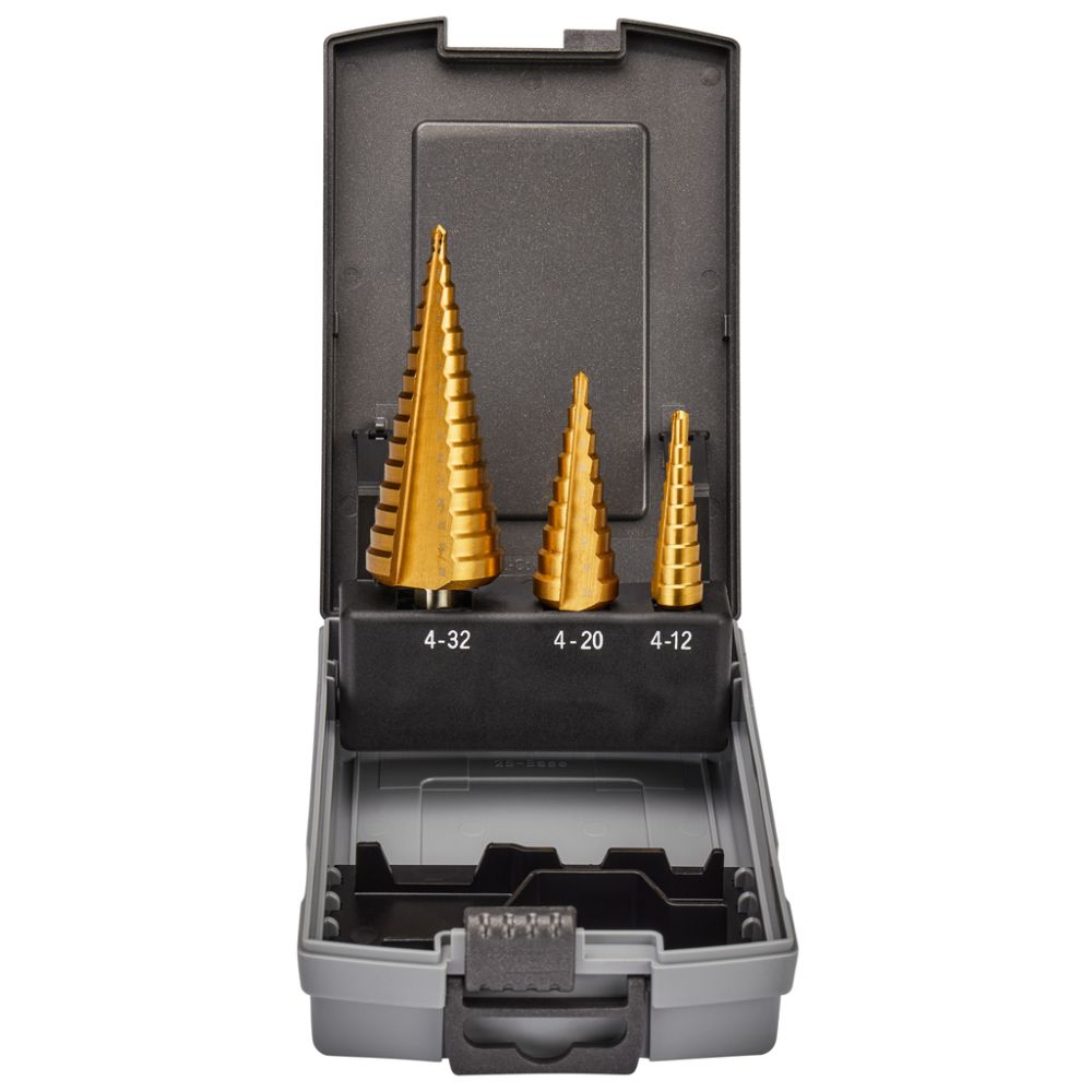 Набор сверл по металлу Makita ступенчатые, 4-12/4-20/4-32 мм, 3 шт. (D-46573)