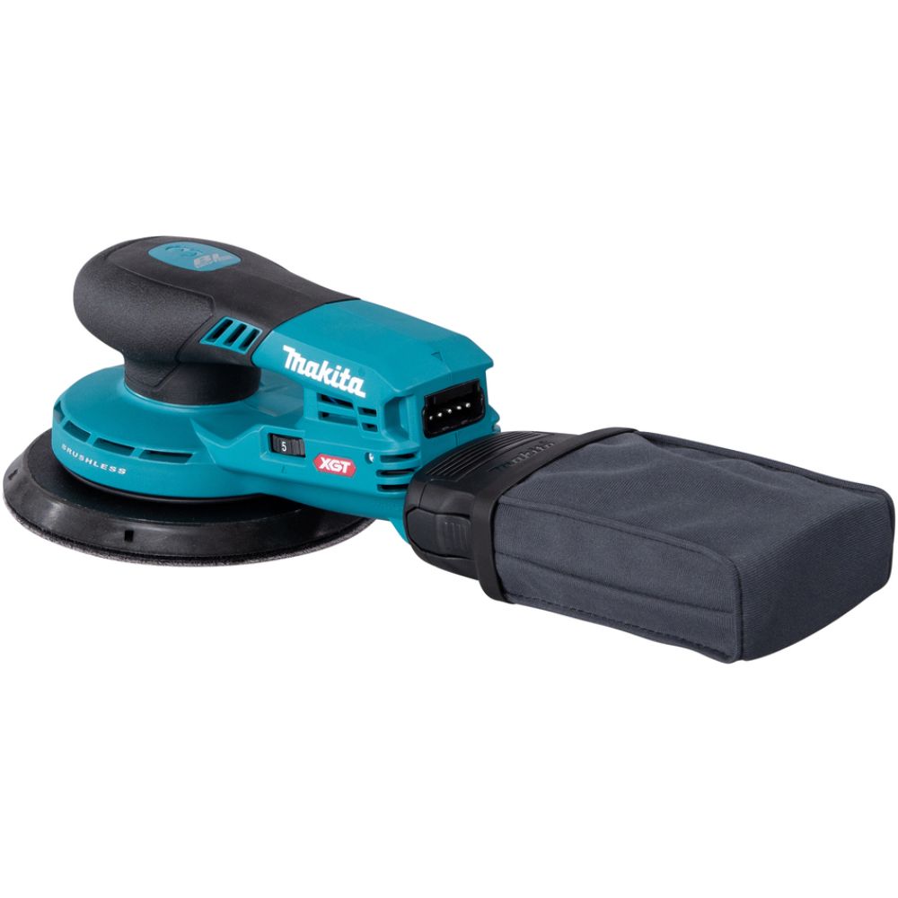 Аккумуляторная эксцентриковая шлифмашина Makita BO004CGZ, 40 В, 150 мм, 10000 кол/мин, с выносной батареей, без АКБ и ЗУ