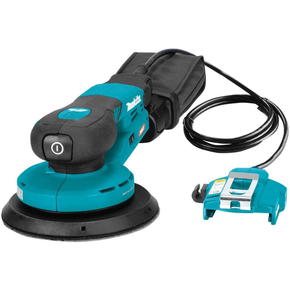 Аккумуляторная эксцентриковая шлифмашина Makita BO004CGZ, 40 В, 150 мм, 10000 кол/мин, с выносной батареей, без АКБ и ЗУ