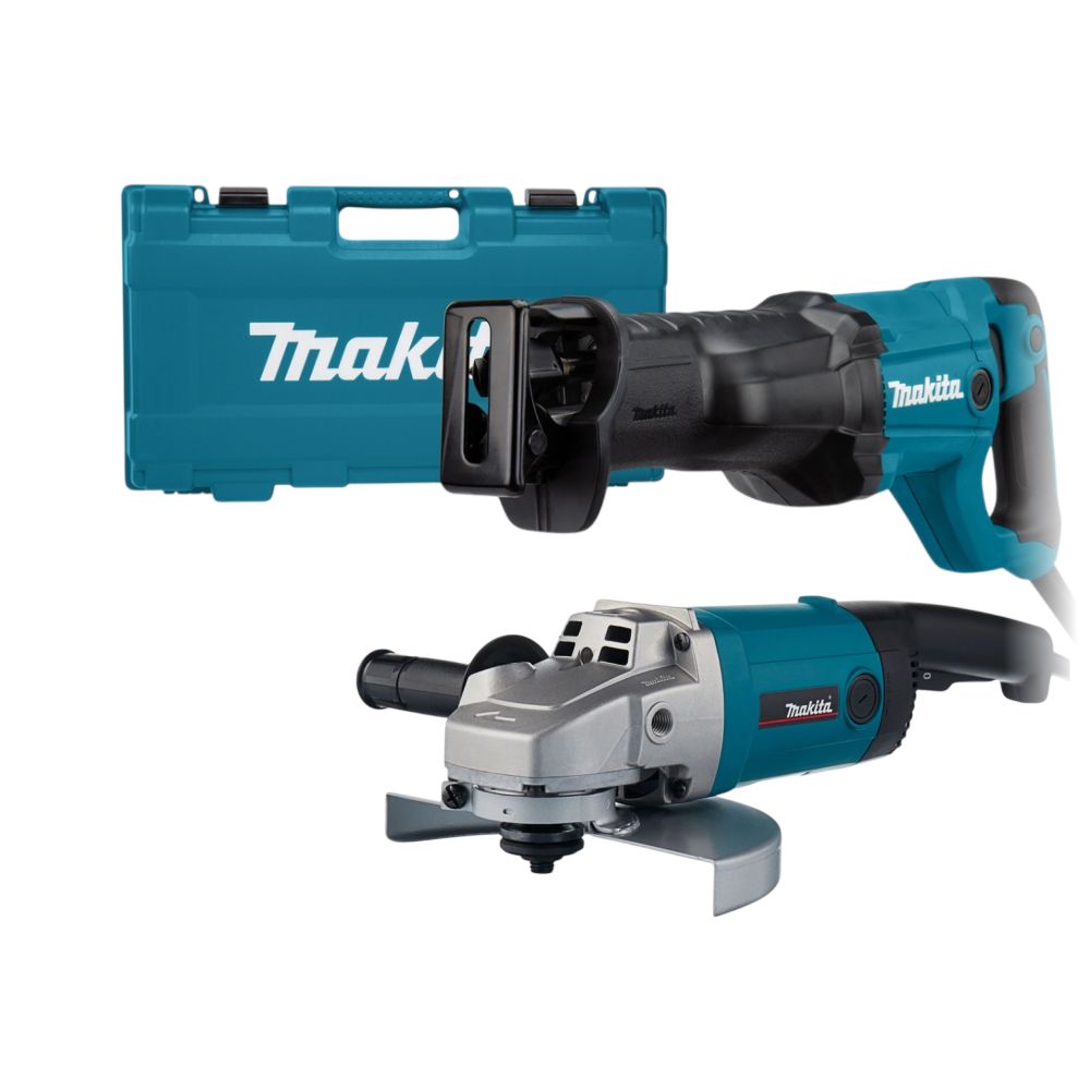 Набор электроинструмента Makita: угловая шлифмашина 9069 + сабельная пила JR3051TK (ACSET-37)