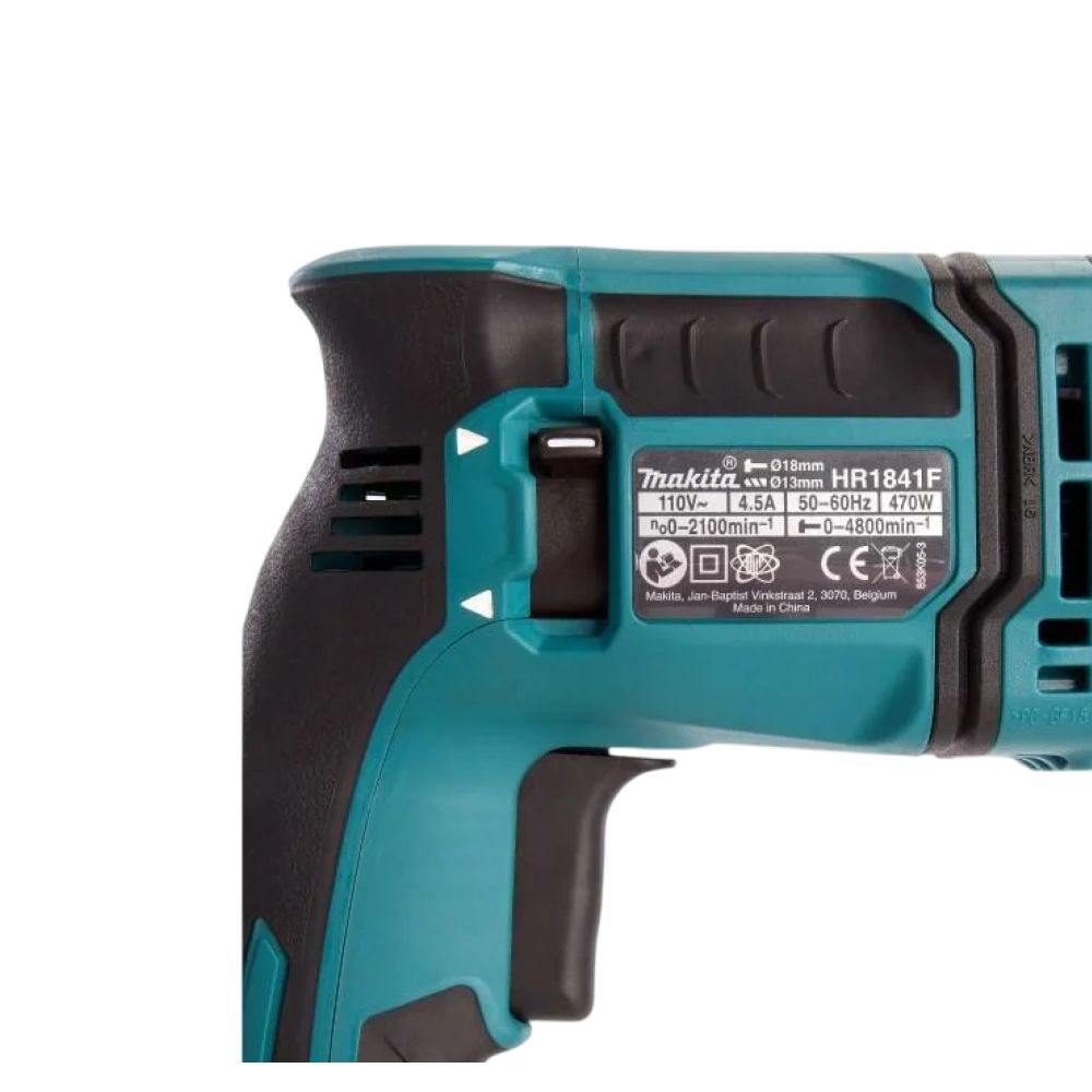 Перфоратор Makita HR1841F, 470 Вт, 1.4 Дж, 4800 уд/мин, в кейсе