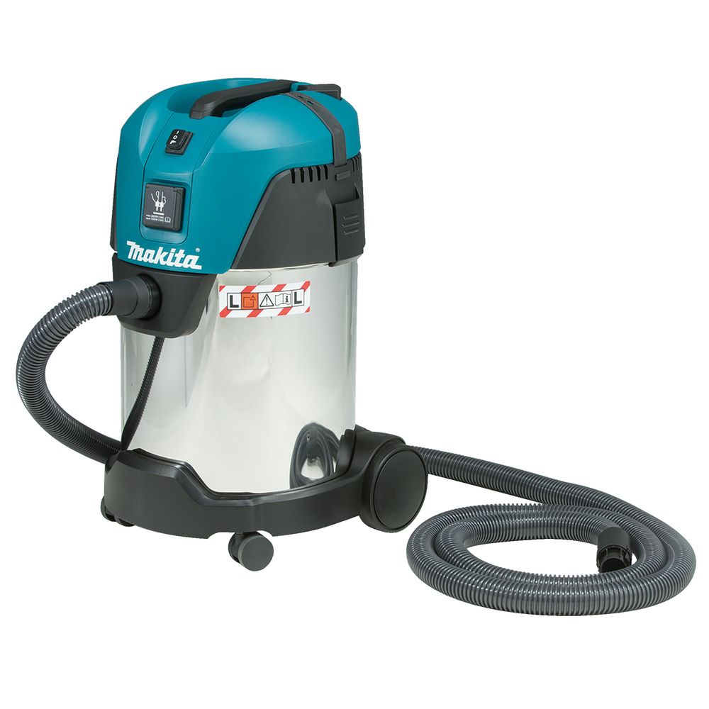Электрический пылесос Makita VC3011L, для сухой и влажной уборки, класс пыли L