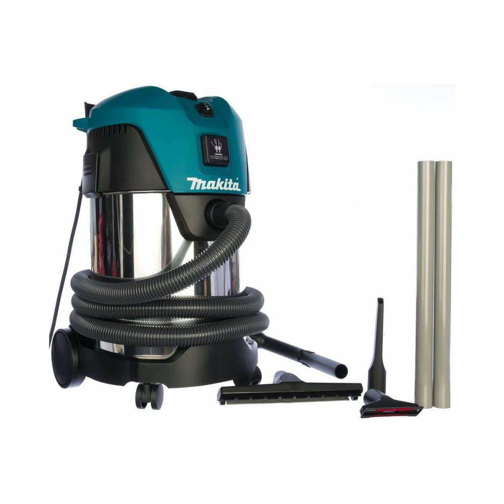 Электрический пылесос Makita VC3011L, для сухой и влажной уборки, класс пыли L